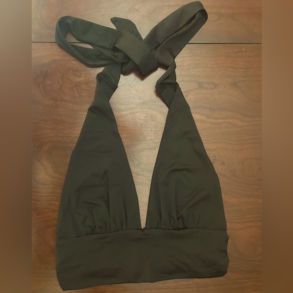 NWOT Rooscier Deep V Neck Halter Tie Back Sleeveless Backless Cami Crop Top - Picture 5 of 8